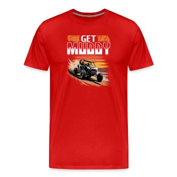 UTV Off Road 4 Wheeler Side by side - Männer Premium Bio T-Shirt - Rot - Vorne - Damien (186cm)