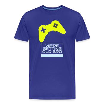 Gamer Nostalgie: On Vieillit - T-shirt bio Premium Homme - bleu roi - Devant - Damien (186cm)