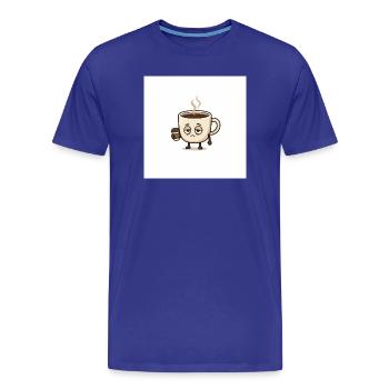 Je suis fatigué - T-shirt bio Premium Homme - bleu roi - Devant - Damien (186cm)