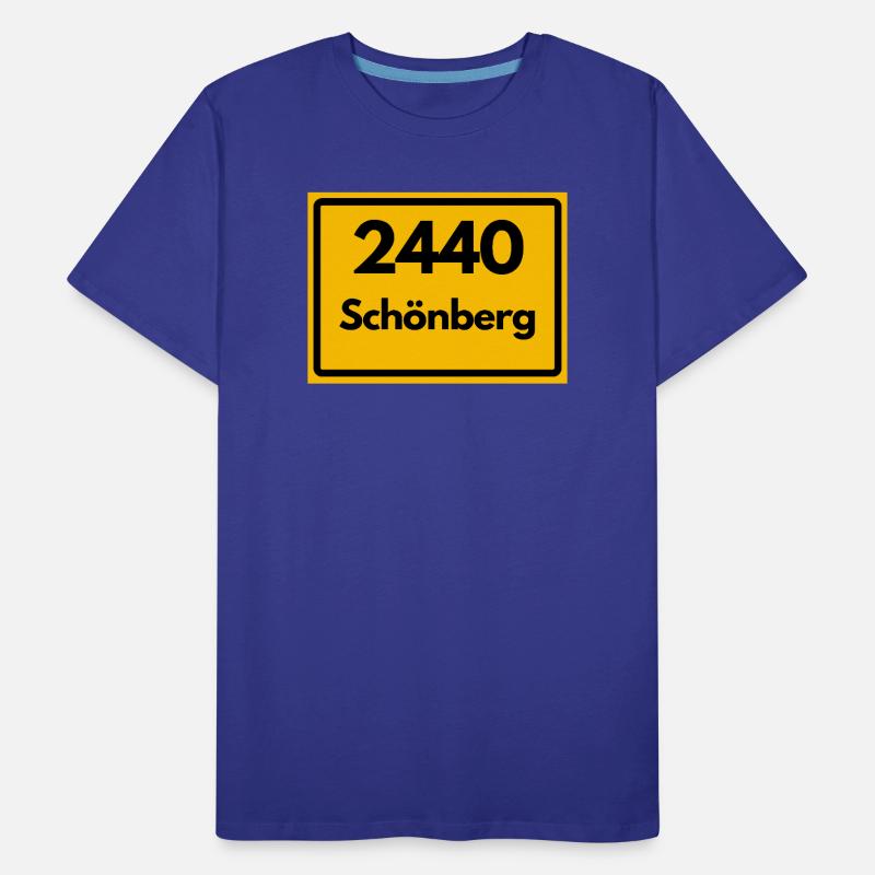 OLD POSTCODE POSTCODE RETRO 2440 SCHÖNBERG HEIMAT Men's Premium Organic T-Shirt