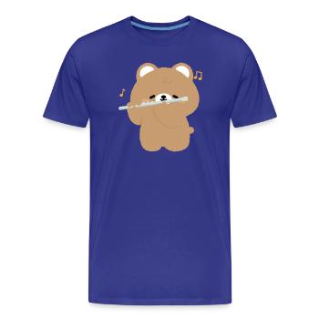 Sérénade de la Flûte d’Ours - T-shirt bio Premium Homme - bleu roi - Devant - Damien (186cm)