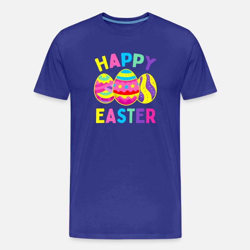 Vivid Easter Eggs Parade - Men's Premium Organic T-Shirt - royal blue
