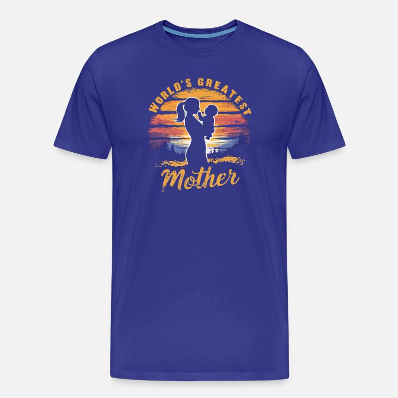 Die größte Mutter der Welt - Männer Premium Bio T-Shirt - Königsblau