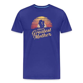 Die größte Mutter der Welt - Männer Premium Bio T-Shirt - Königsblau - Vorne - Damien (186cm)