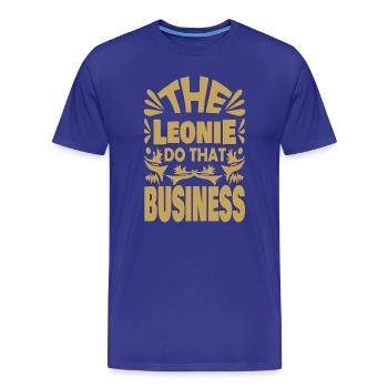 Léonie - T-shirt bio Premium Homme - bleu roi - Devant - Damien (186cm)