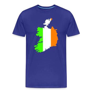 Ireland Country - Men's Premium Organic T-Shirt - royal blue - Front - Damien (186cm)