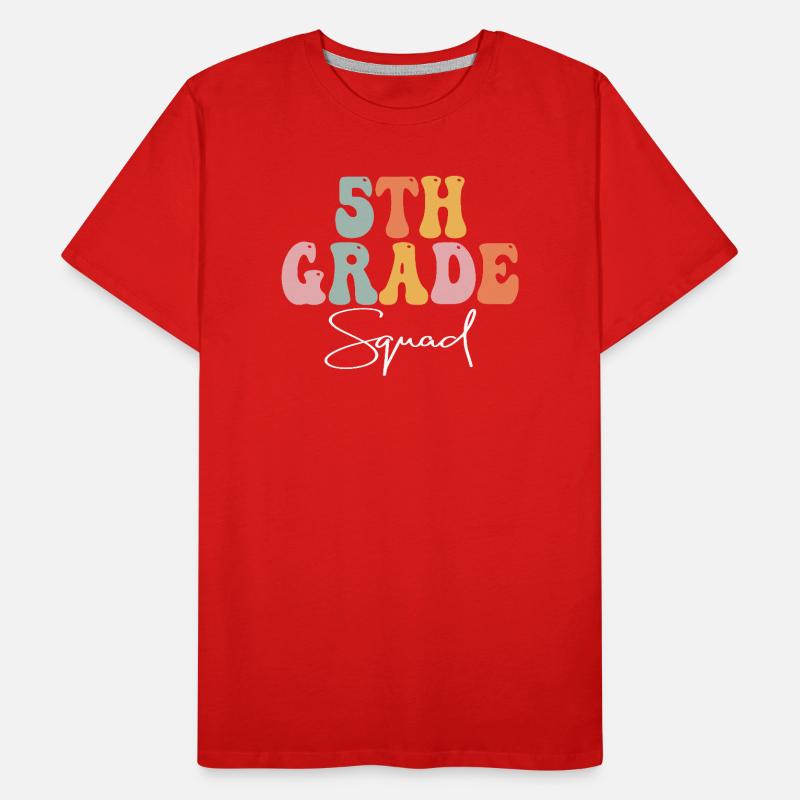 Fifth Grade Squad Vibes Men's Premium Organic T-Shirt