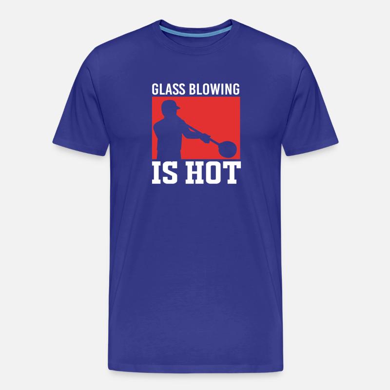 Glasbläser Glas - Männer Premium Bio T-Shirt - Königsblau