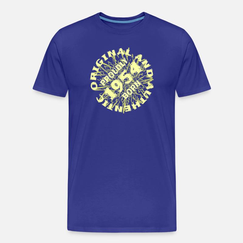 Authentisch 1954 - Männer Premium Bio T-Shirt - Königsblau