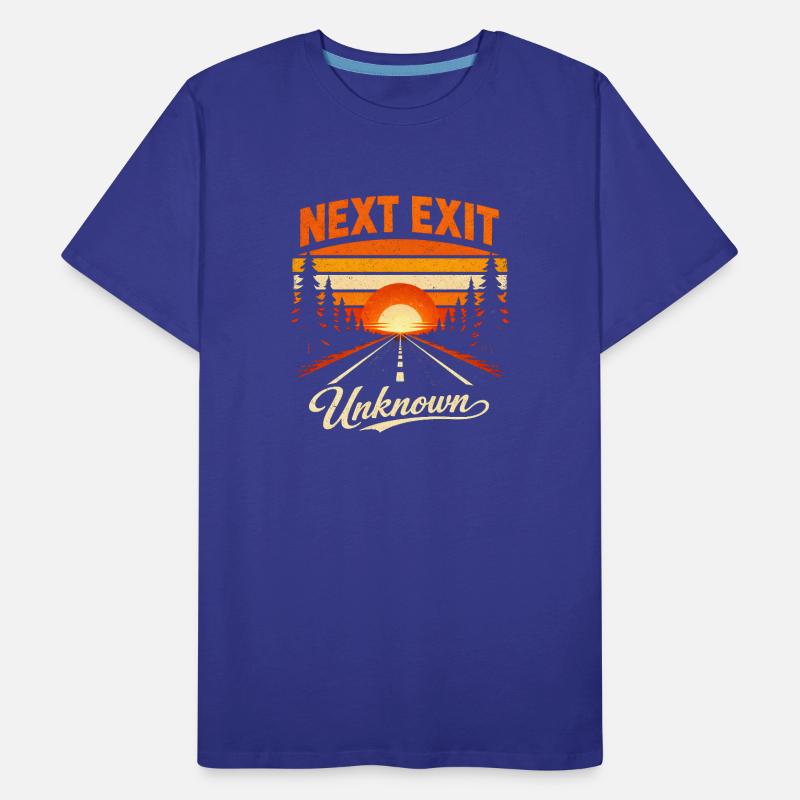 Next exit Unknown | Road trip Men's Premium Organic T-Shirt