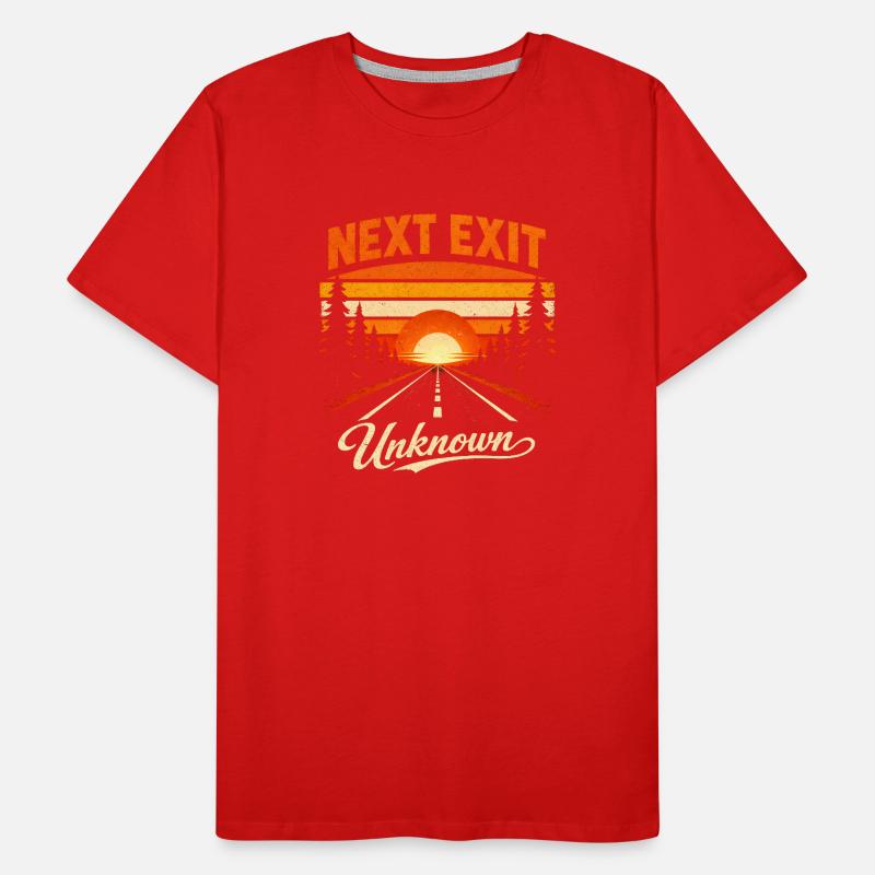 Next exit Unknown | Road trip Men's Premium Organic T-Shirt