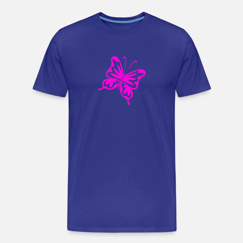 Schmetterling - Männer Premium Bio T-Shirt - Königsblau