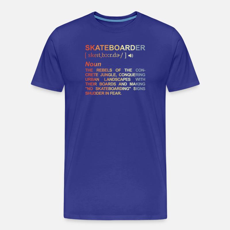 Skateboarder Bedeutung - Männer Premium Bio T-Shirt - Königsblau
