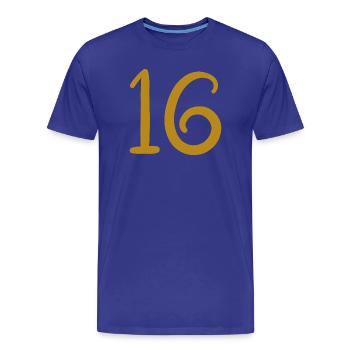 16 - T-shirt bio Premium Homme - bleu roi - Devant - Damien (186cm)