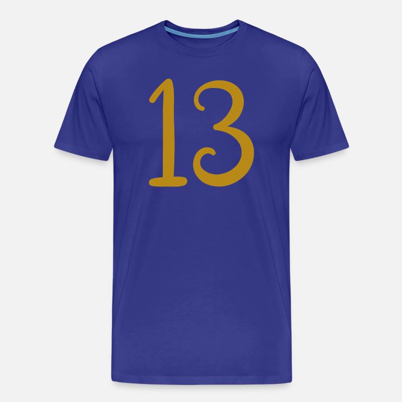13 - Männer Premium Bio T-Shirt - Königsblau