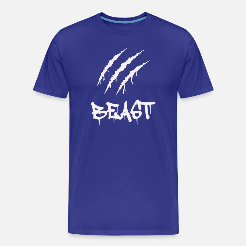 krallen_beast - Männer Premium Bio T-Shirt - Königsblau