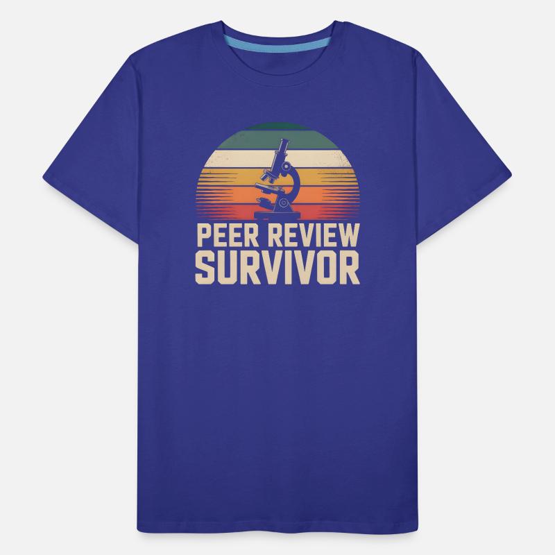 Peer Review Survived | Science Nerd Men's Premium Organic T-Shirt