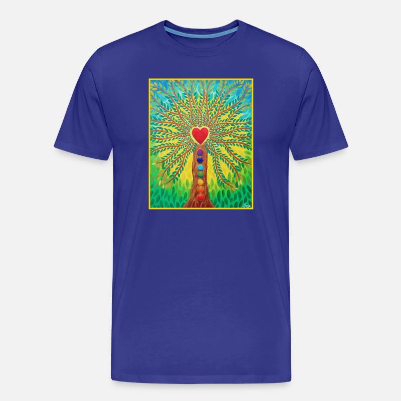 Lebensbaum Lebensenergie - Sonja von Staden - Männer Premium Bio T-Shirt - Königsblau
