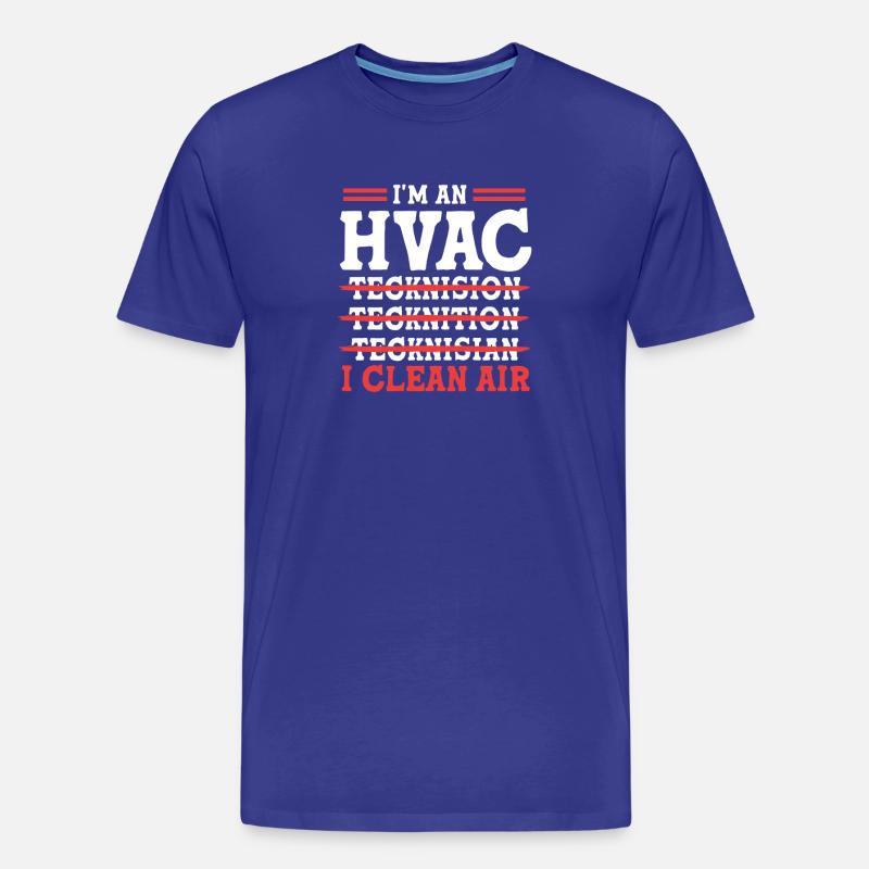 Heizung Klimatechniker Techniker Kältetechniker - Männer Premium Bio T-Shirt - Königsblau