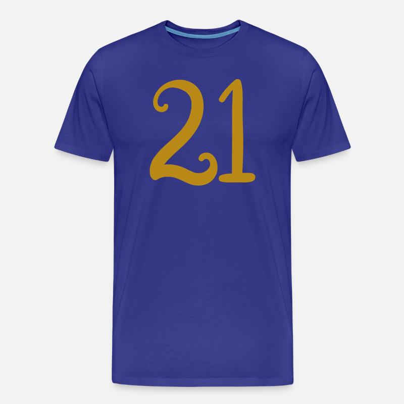 21 - Männer Premium Bio T-Shirt - Königsblau