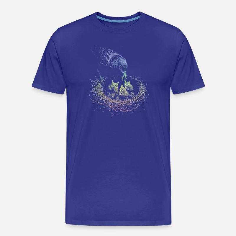 Amsel - Männer Premium Bio T-Shirt - Königsblau