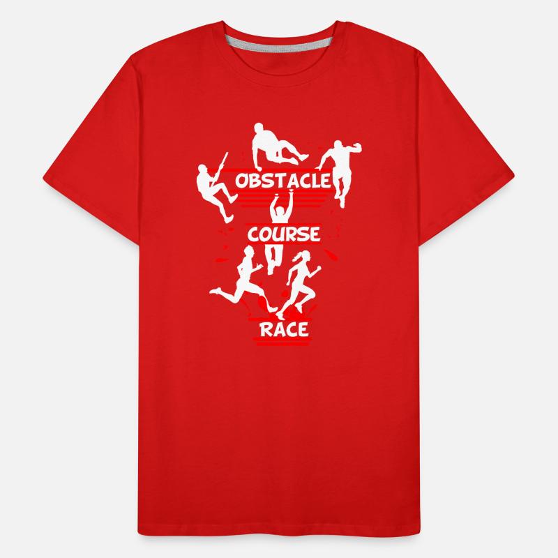 Course d’obstacles – Conception d’obstacles en ligne T-shirt bio Premium Homme