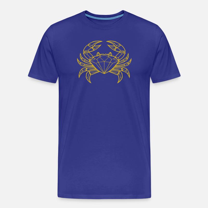 Krebs – Schutz & Stärke - Männer Premium Bio T-Shirt - Königsblau