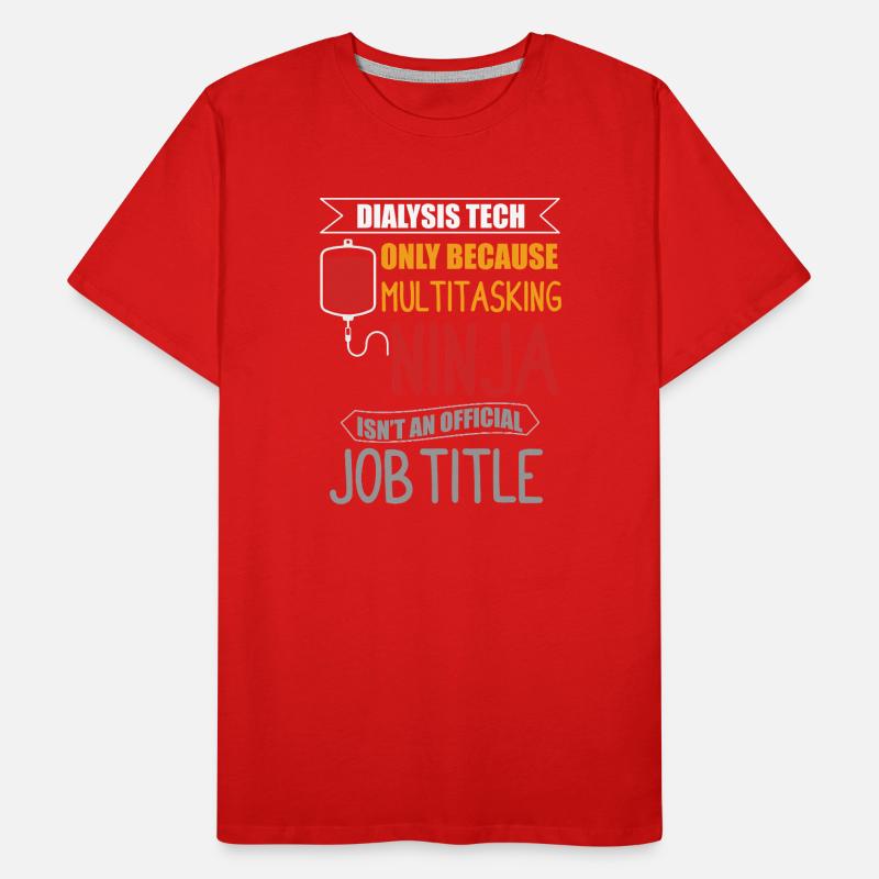 Technicien en dialyse néphrologie T-shirt bio Premium Homme