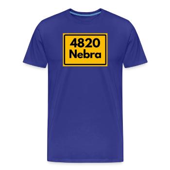 ANCIEN CODE POSTAL 4820 NEBRA HEIMATSTOLZ - T-shirt bio Premium Homme - bleu roi - Devant - Damien (186cm)