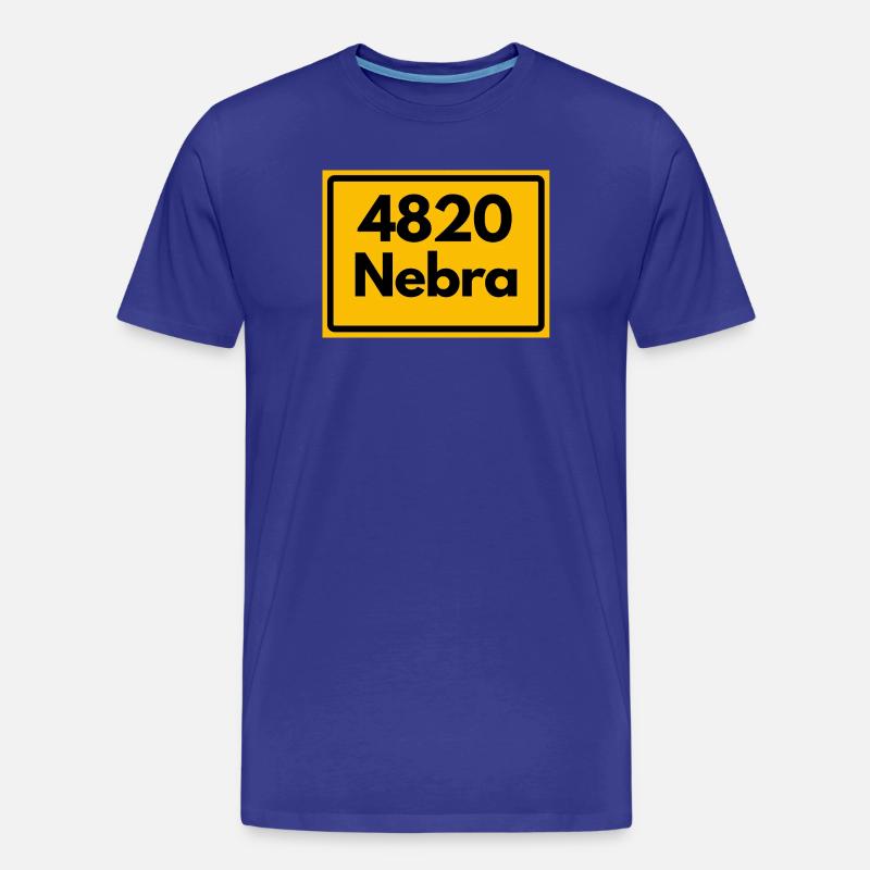 ANCIEN CODE POSTAL 4820 NEBRA HEIMATSTOLZ - T-shirt bio Premium Homme - bleu roi