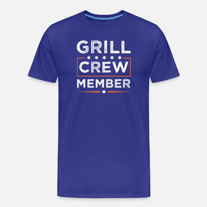 Grill Crew - Männer Premium Bio T-Shirt - Königsblau