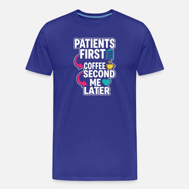 Nachtschicht-krankenschwester, Müde - Männer Premium Bio T-Shirt - Königsblau