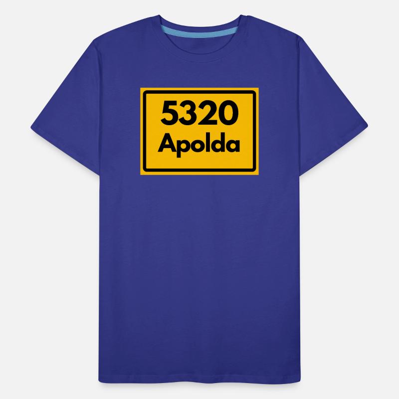 OLD POSTCODE ZIP CODE 5320 Apolda Glockenstadt Men's Premium Organic T-Shirt