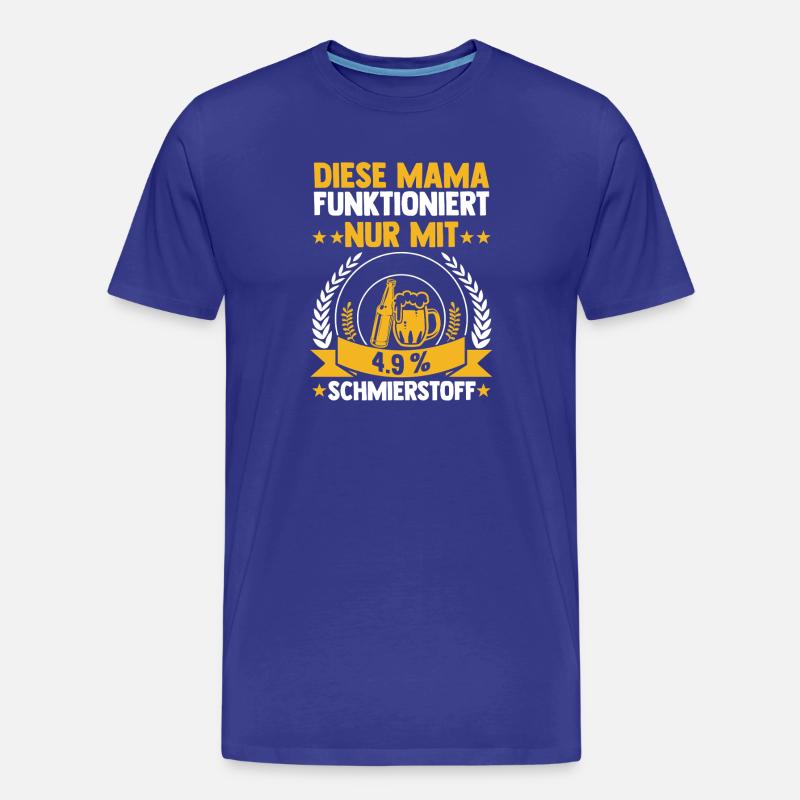 Bier Bierliebhaberin Mutter Mama - Männer Premium Bio T-Shirt - Königsblau