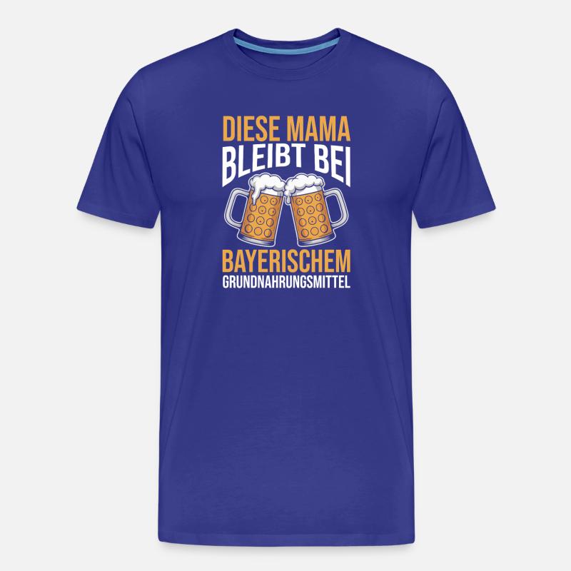 Bier Bierliebhaberin Mutter Mama - Männer Premium Bio T-Shirt - Königsblau