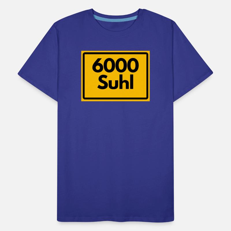 OLD POSTCODE 6000 SUHL HEIMATSTOLZ ORIGINAL Men's Premium Organic T-Shirt