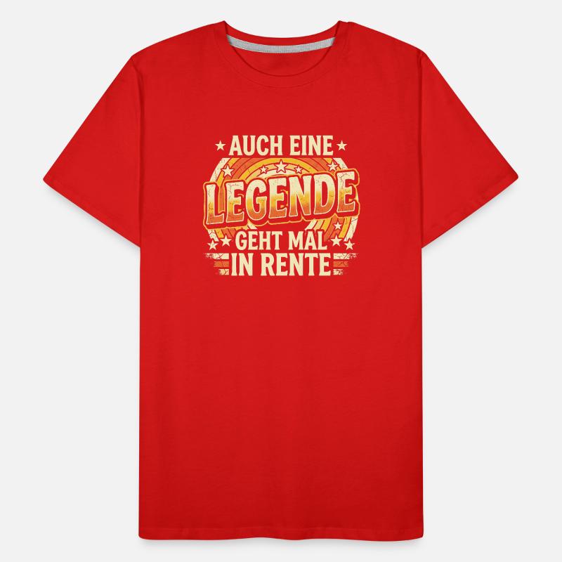 Auch eine Legende geht in Rente Männer Premium Bio T-Shirt