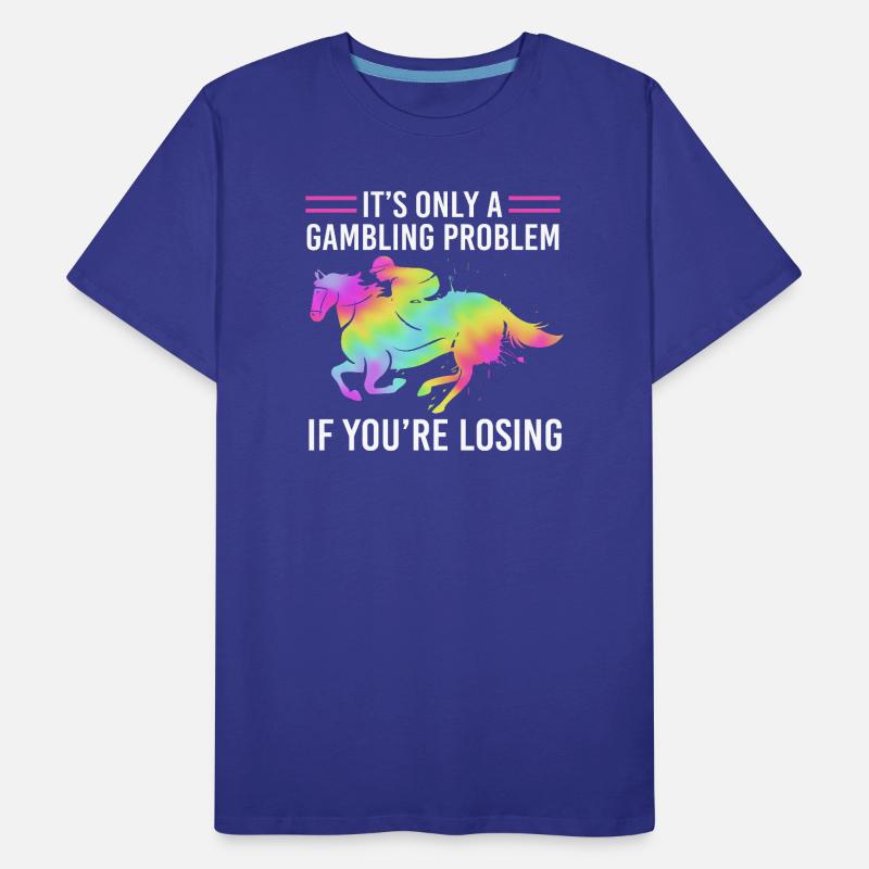 Courses de chevaux T-shirt bio Premium Homme