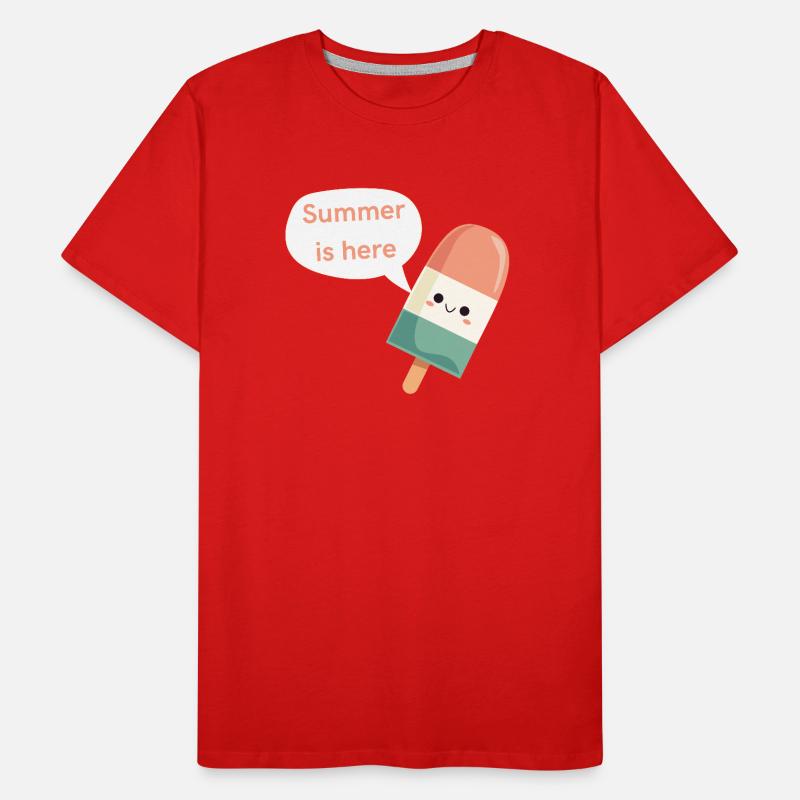 Der Sommer ist da Männer Premium Bio T-Shirt