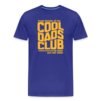 Cool Dads Club - Papa Vatertag Geschenk - Männer Premium Bio T-Shirt - Königsblau - Vorne - Damien (186cm)