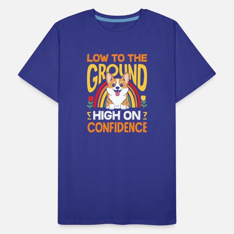 Short Legs, Tall Setting, Corgi Men's Premium Organic T-Shirt