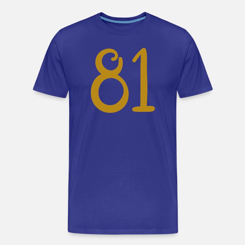 81 - Männer Premium Bio T-Shirt - Königsblau
