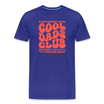 Cool Dads Club - Papa Vatertag Geschenk - Männer Premium Bio T-Shirt - Königsblau - Vorne - Damien (186cm)