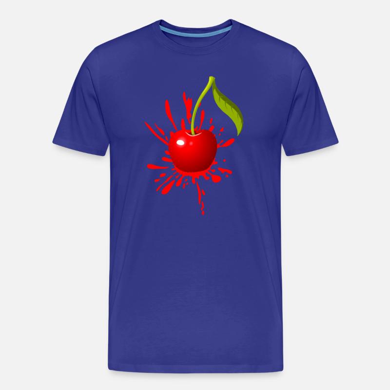 Kirsche Farbexplosion - Männer Premium Bio T-Shirt - Königsblau