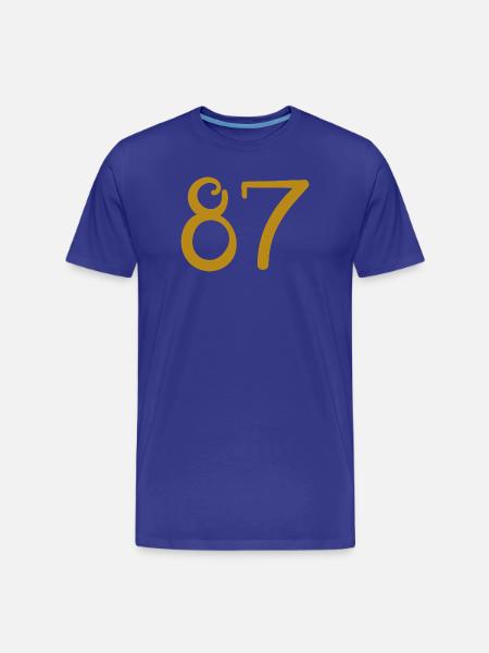 87 - T-shirt bio Premium Homme - bleu roi