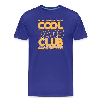 Cool Dads Club - Papa Vatertag Geschenk - Männer Premium Bio T-Shirt - Königsblau - Vorne - Damien (186cm)