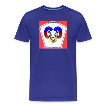 Capricorn - Men's Premium Organic T-Shirt - royal blue - Front - Damien (186cm)