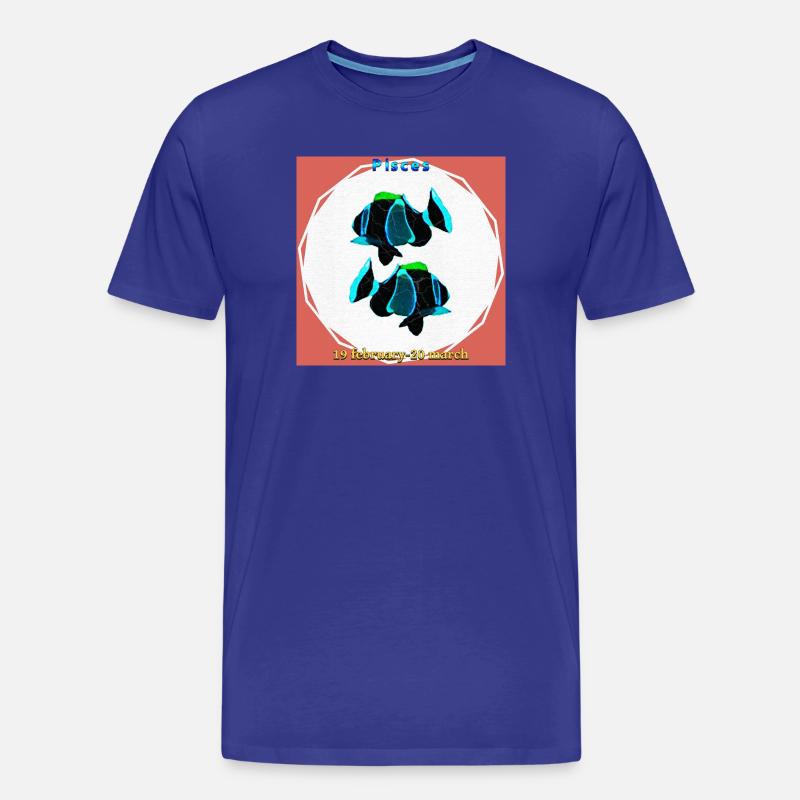 Fisch - Männer Premium Bio T-Shirt - Königsblau