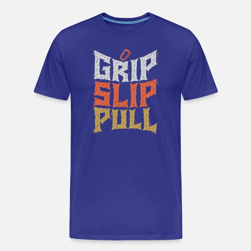 Grip Slip Pull Graphic Tee - T-shirt bio Premium Homme - bleu roi