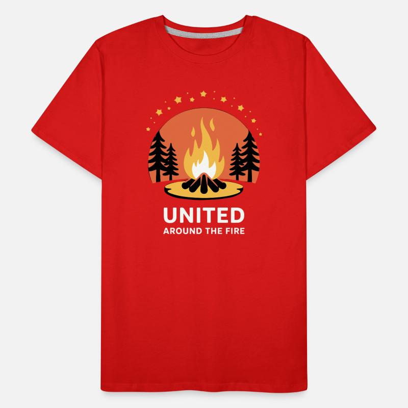 Campfire Unity Circle Men's Premium Organic T-Shirt